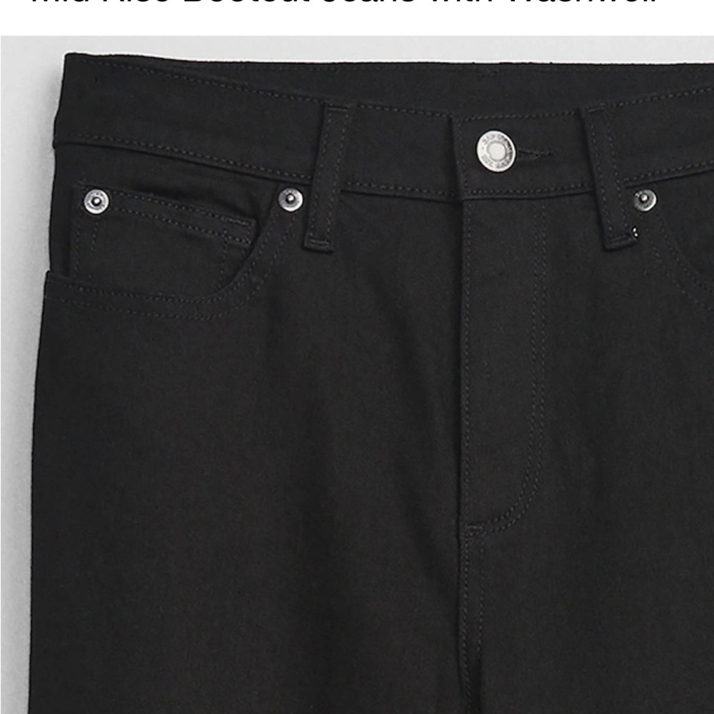 Mid Rise Bootcut Jeans with Washwell - Picture 5 of 6